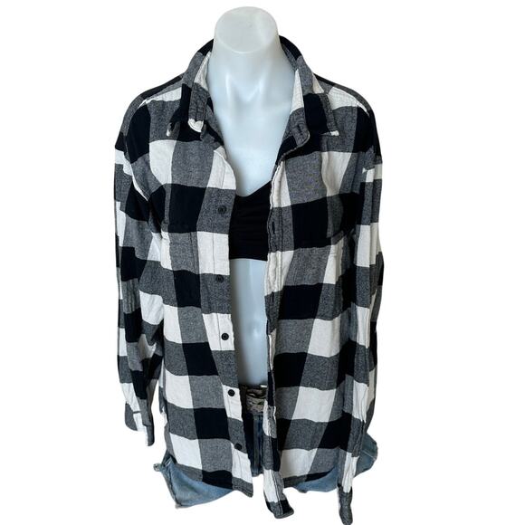 Mimosa Quote Plaid Flannel Shirt XL Classic Oversized Unique Funny Brunch - Picture 4 of 6